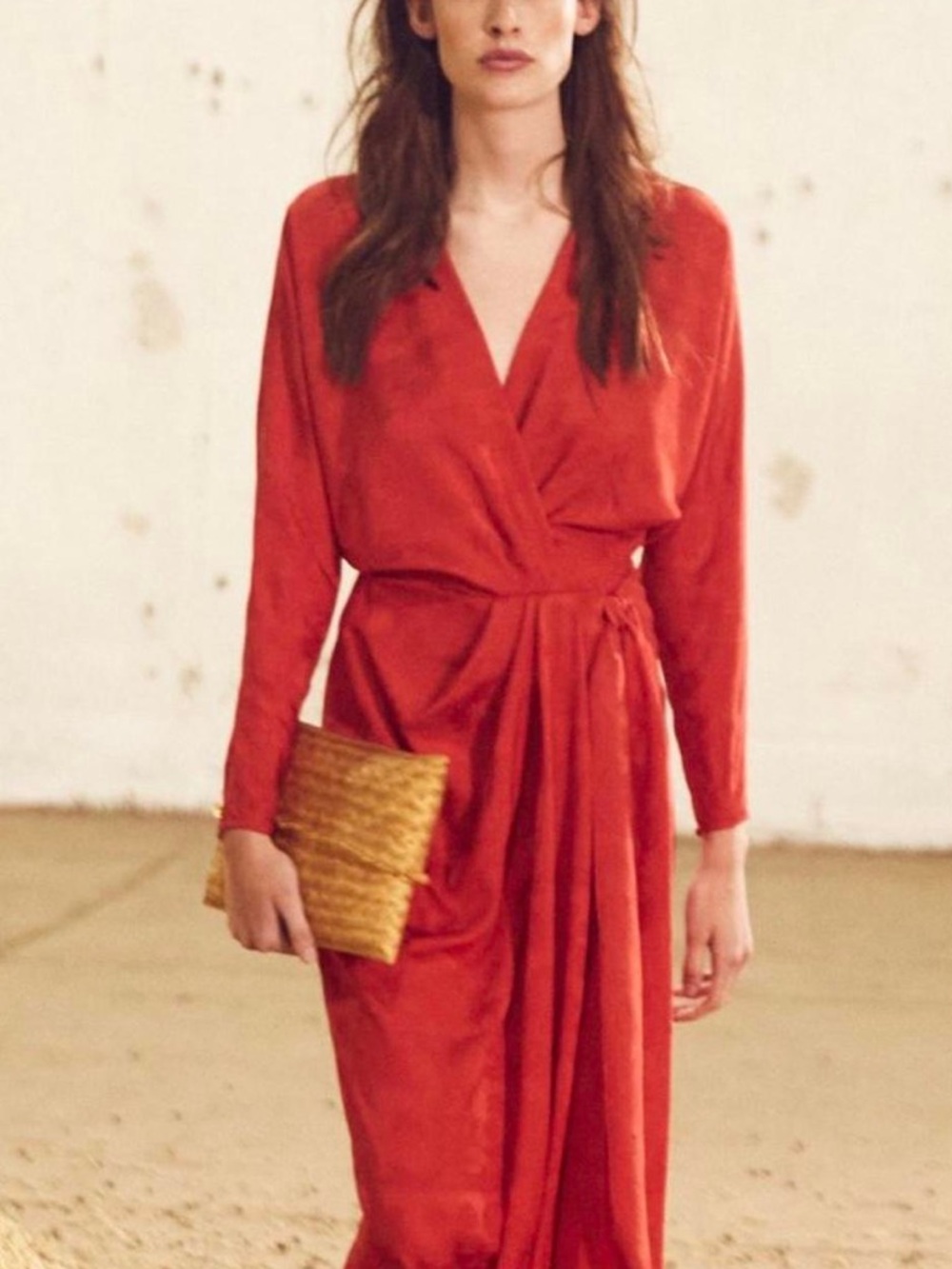 Johanna Ortiz Jacquard Barnacle Wrap Dress